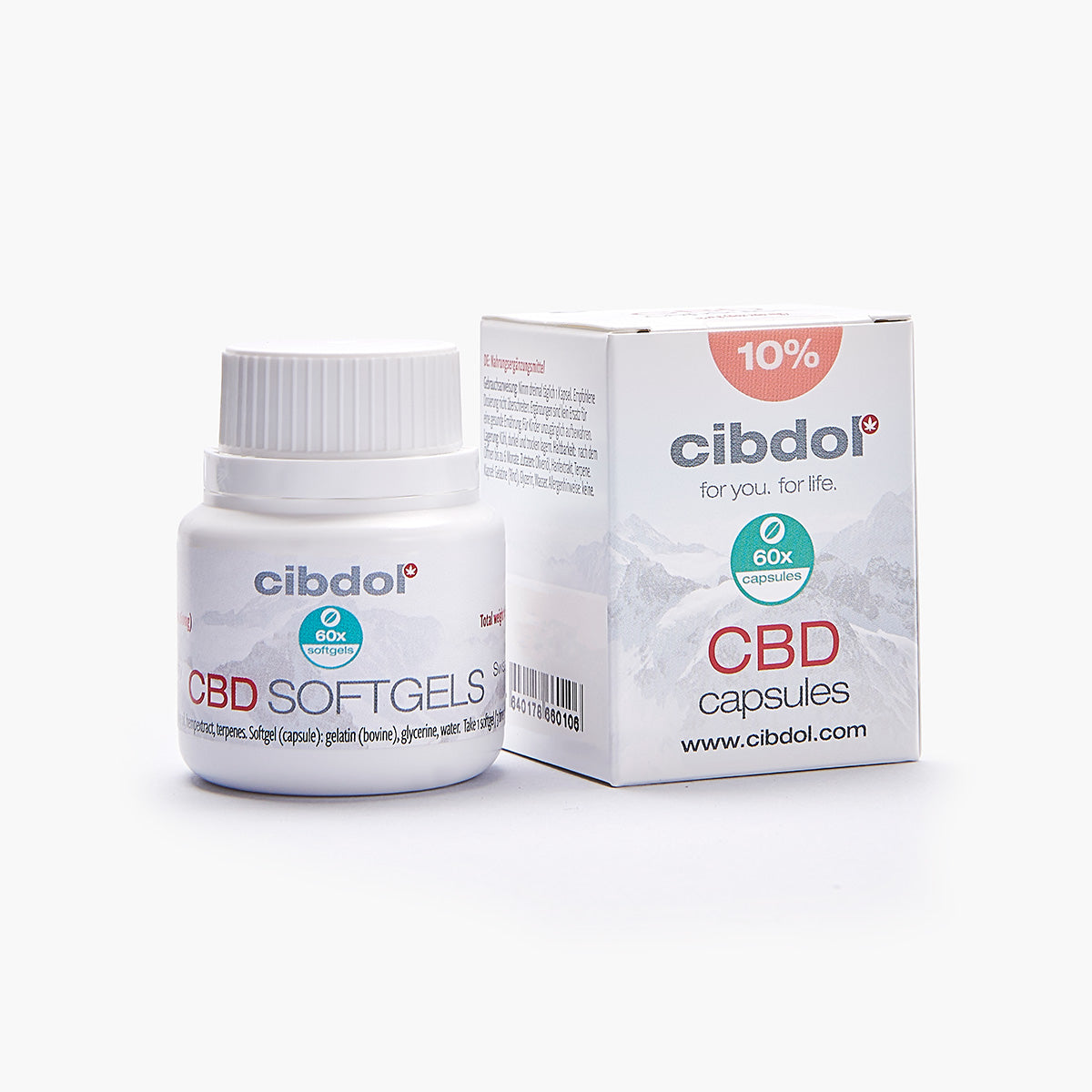 Cibdol Capsules de CBD 10%