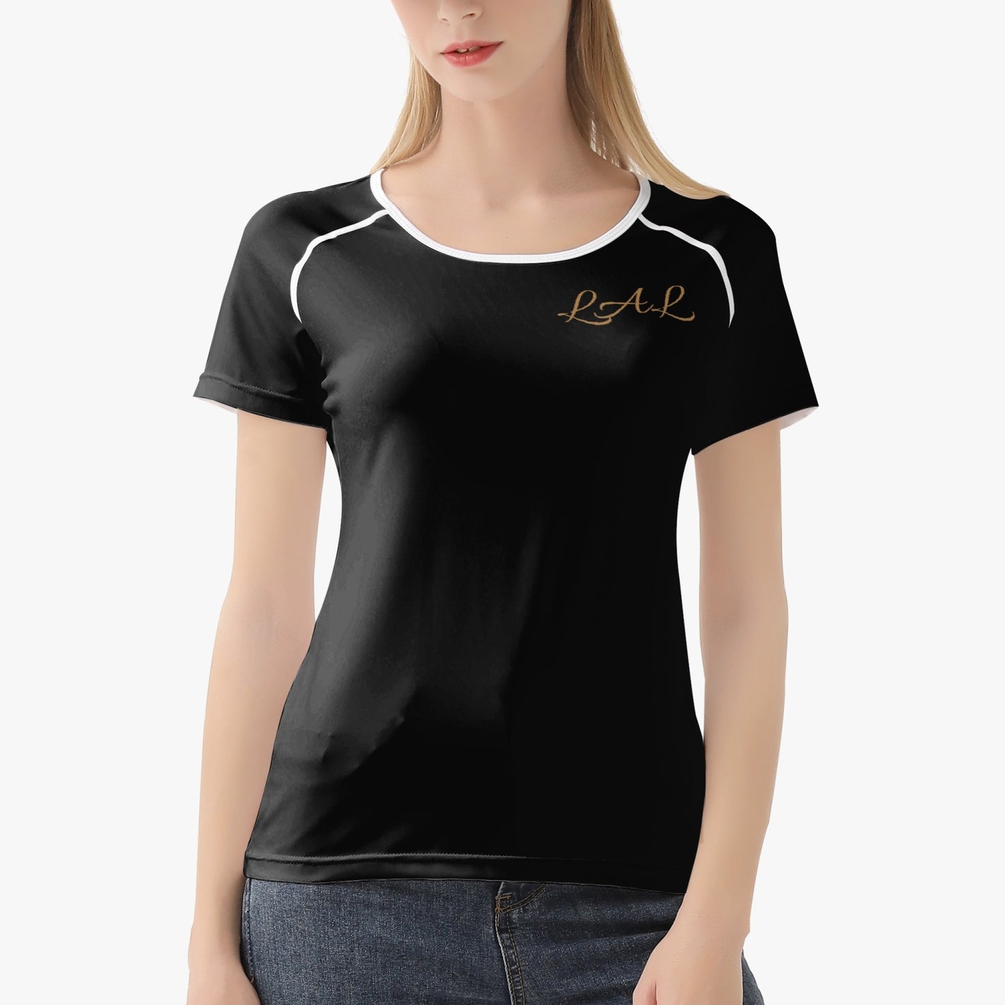 tee-shirt  AOP femme LAL Dorée