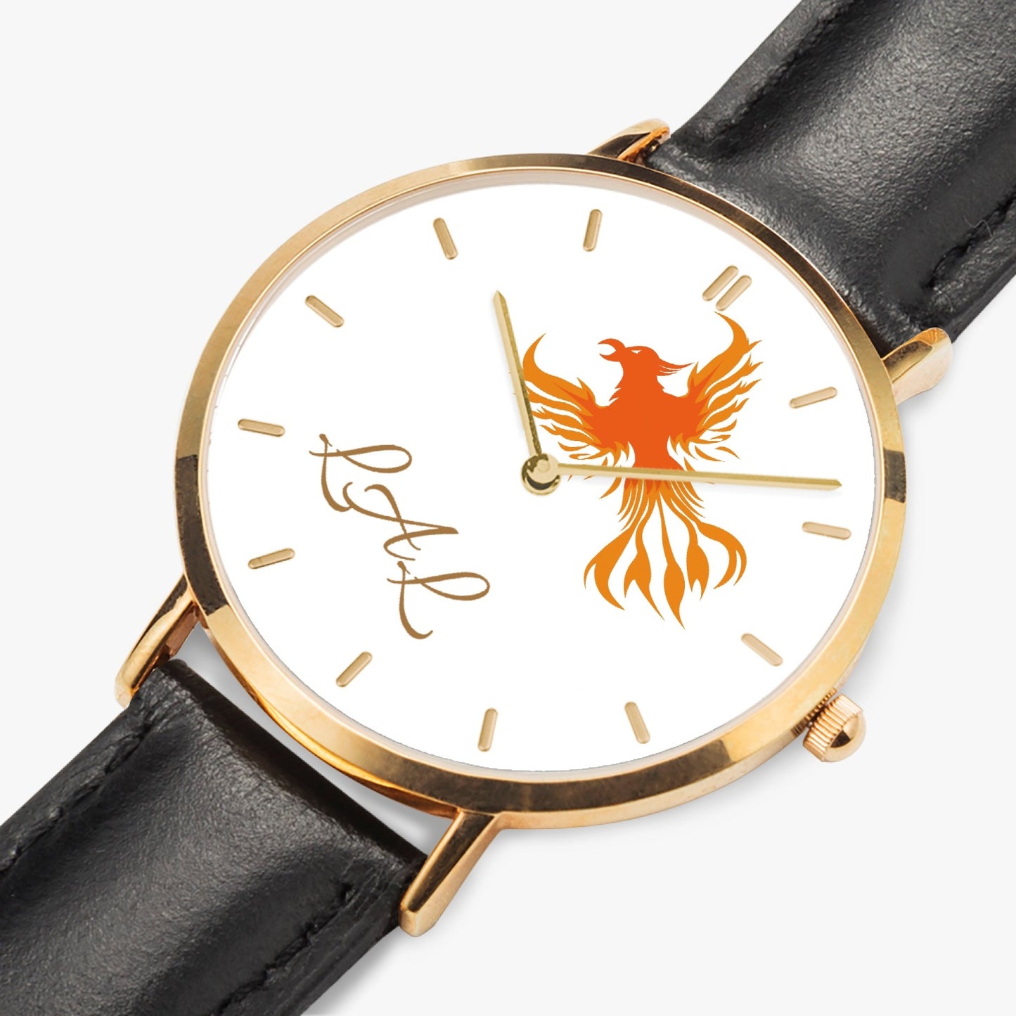 montre a quartz avec bracelet cuir LAL Phoenix