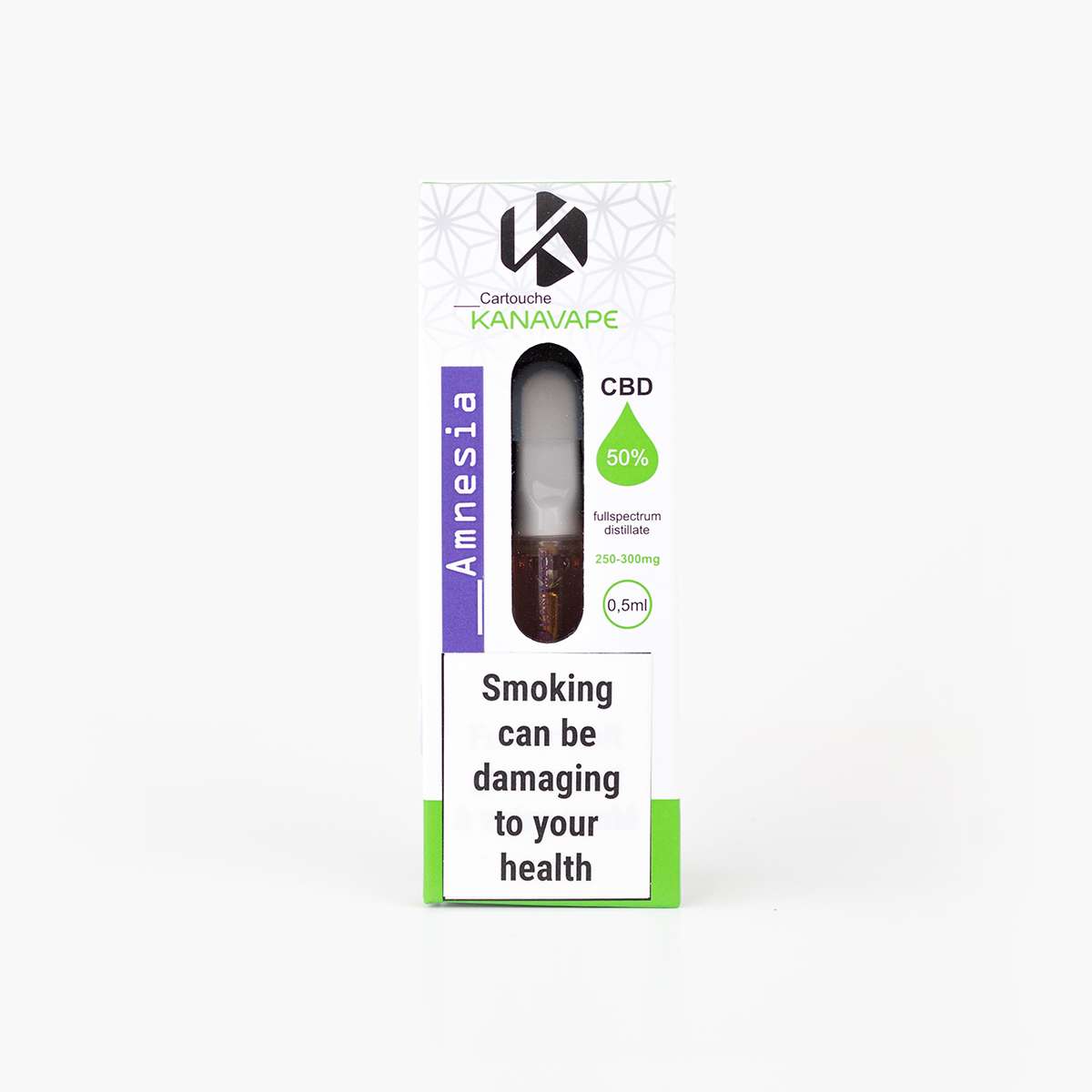 Kanavape Cartouche Vape 0.5 ml CBD 50% - Amnesia
