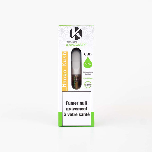 Kanavape Cartouche Vape 0.5 ml CBD 50% - Mango Kush