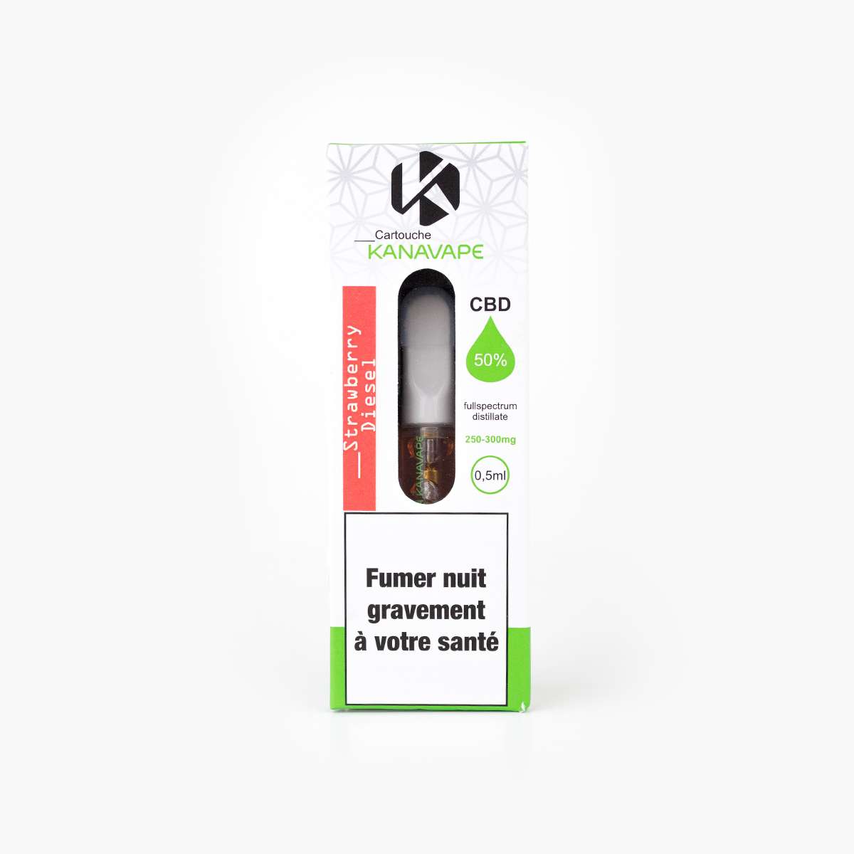 Kanavape Cartouche Vape 0.5 ml CBD 50% - Strawberry Diesel