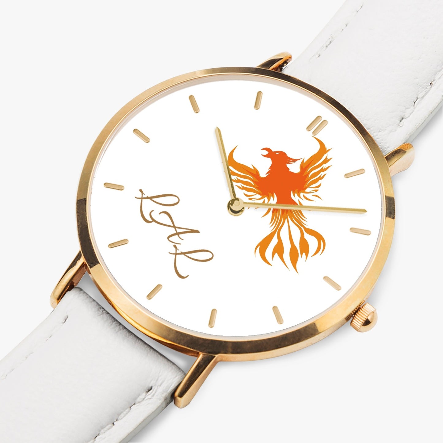 montre a quartz avec bracelet cuir LAL Phoenix