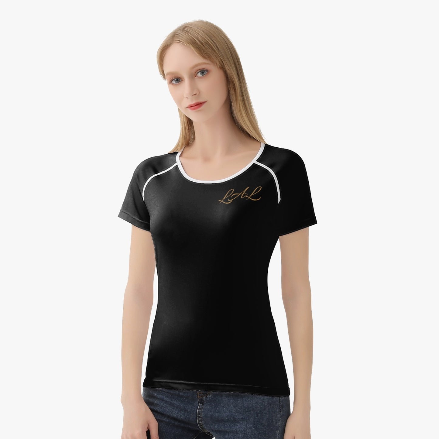 tee-shirt  AOP femme LAL Dorée