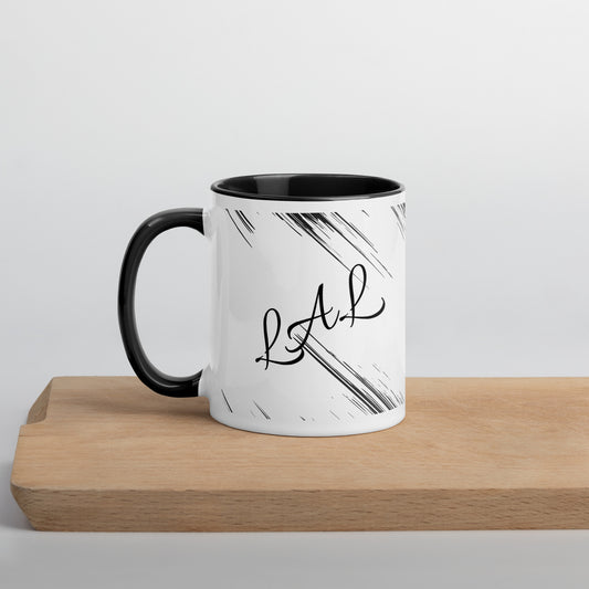 Mug à Intérieur Coloré LAL noir